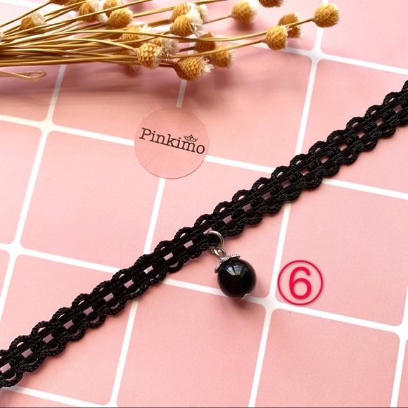 Pick Any 3 Pearl Rhinestone Lace Chokers - Picture 6 of 8